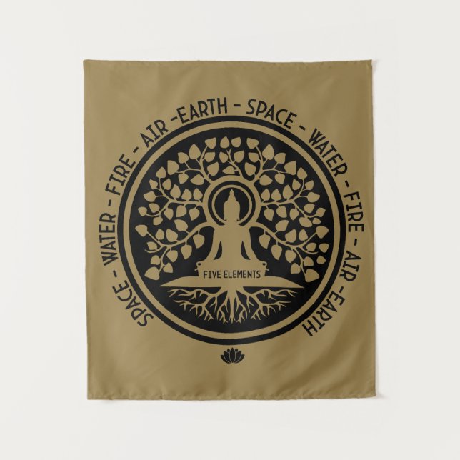 Happy Vesak Day Wandteppich (Vorderseite)