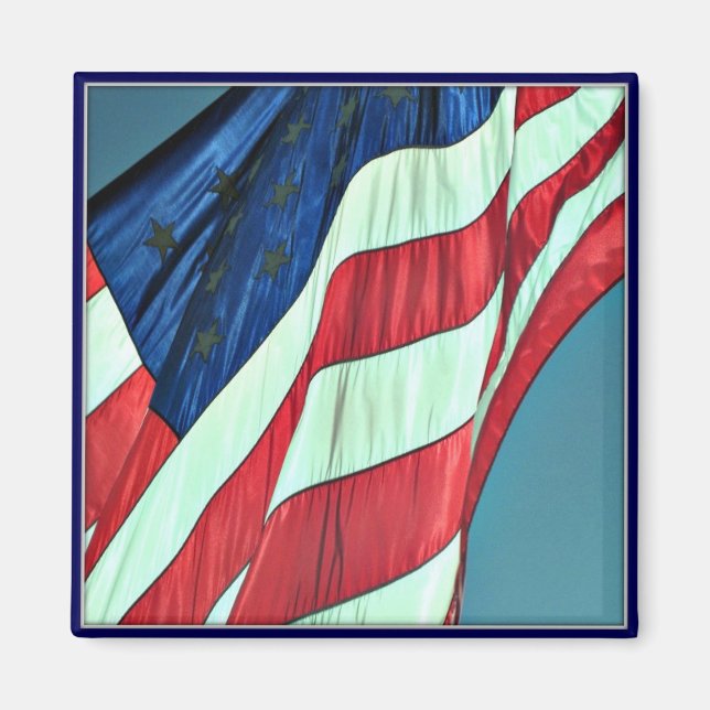 Happy Veterans Day, American Flag - Magnet (Vorne)