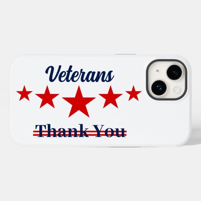 Happy Veterans Day Case-Mate iPhone 14 Hülle (Rückseite (Horizontal))