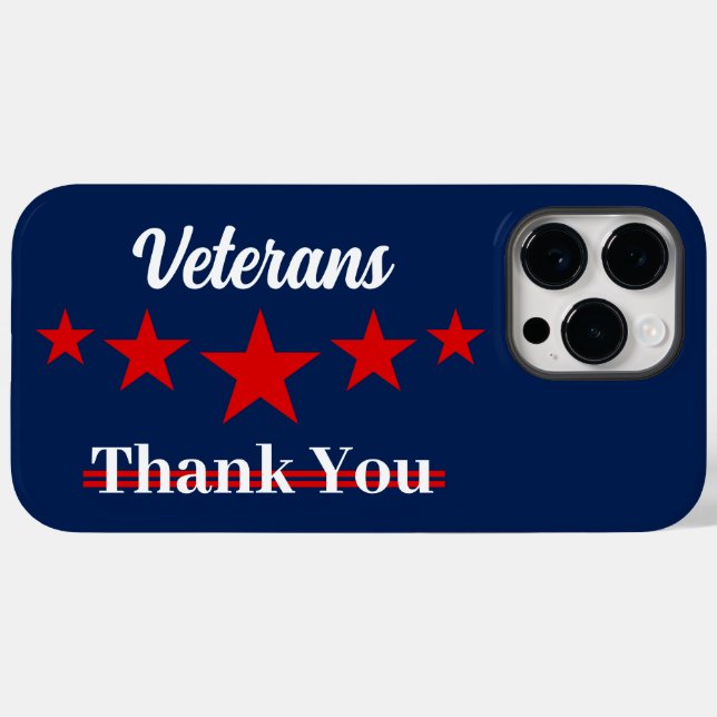Happy Veterans Day Case-Mate iPhone 14 Pro Max Hülle (Rückseite (Horizontal))
