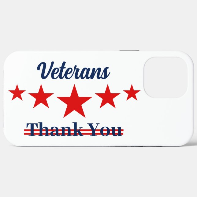 Happy Veterans Day Case-Mate iPhone Hülle (Rückseite (Horizontal))