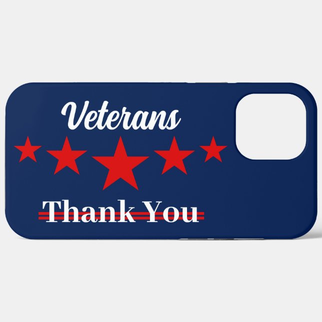 Happy Veterans Day Case-Mate iPhone Hülle (Rückseite (Horizontal))