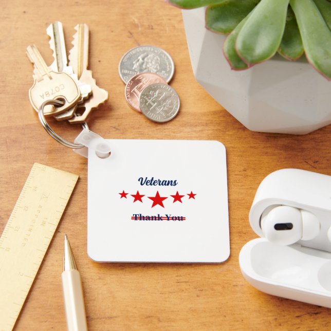 Happy Veterans Day Schlüsselanhänger (Schreibtisch)