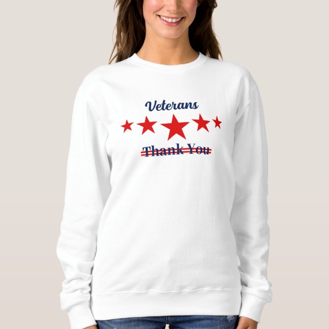 Happy Veterans Day Sweatshirt (Vorderseite)