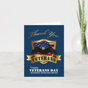 Happy Veterans Day Vielen Dank Ihnen Karten