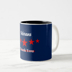 Happy Veterans Day Zweifarbige Tasse