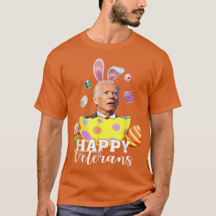 Happy Veterans Funny Joe Biden Osterfeiertag Vint T-Shirt