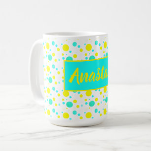 Happy Vibes Anastasia Fügen Sie Ihren Namen Coffee Kaffeetasse