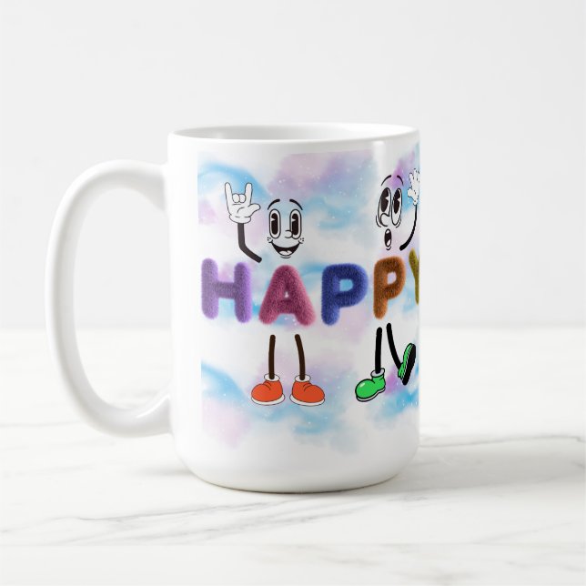 Happy Vibes Kaffeetasse (Links)