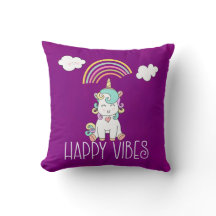 Happy Vibes Niedlich Lächeln Einhorn