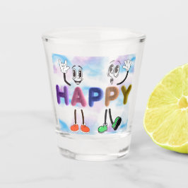 Happy Vibes Schnapsglas