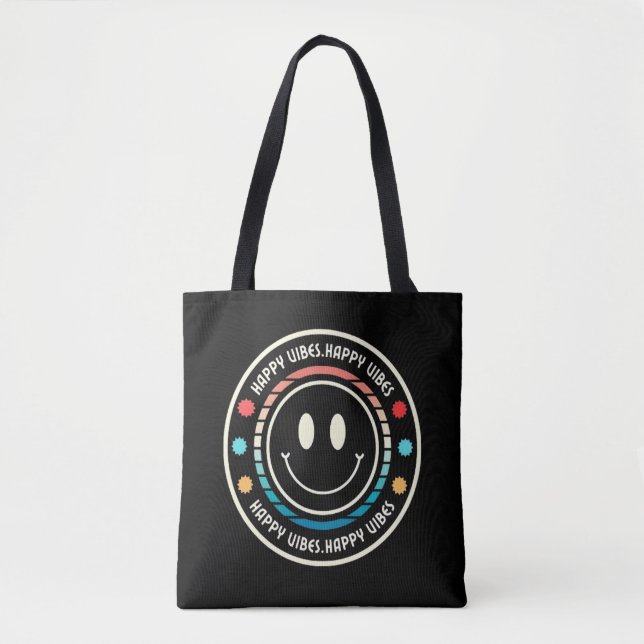 Happy Vibes Tasche (Vorderseite)