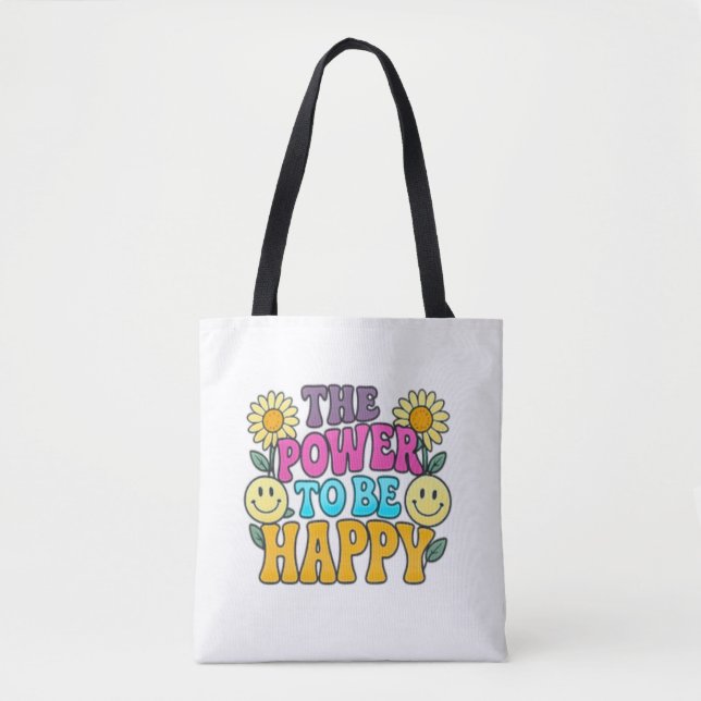 Happy Vibes Tote Bag (Devant)