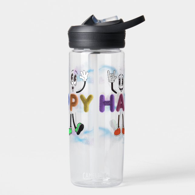 Happy Vibes Trinkflasche (Links)