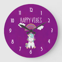 Happy Vibes Typografie Niedlich Lächeln Einhorn