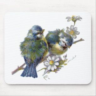 Happy Vintag Birds Mousepad