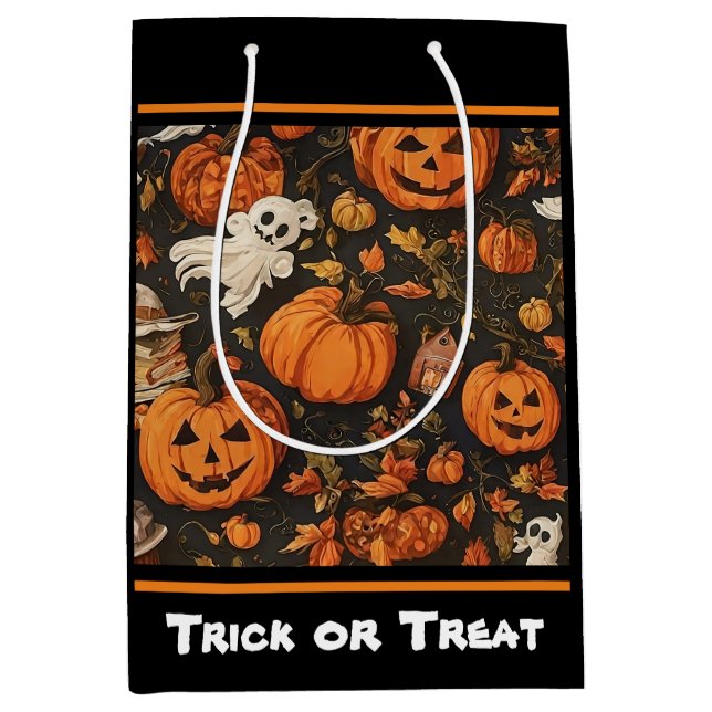 Happy Vintag Halloween Collection Mittlere Geschenktüte (Vorderseite)