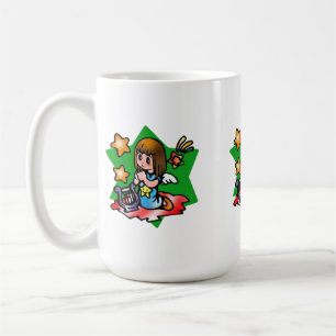 Happy Virgo Angel mit Harp Kaffeetasse