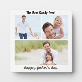 Happy Vthers Day, 3 Fotos Collage trendy Ferien Fotoplatte
