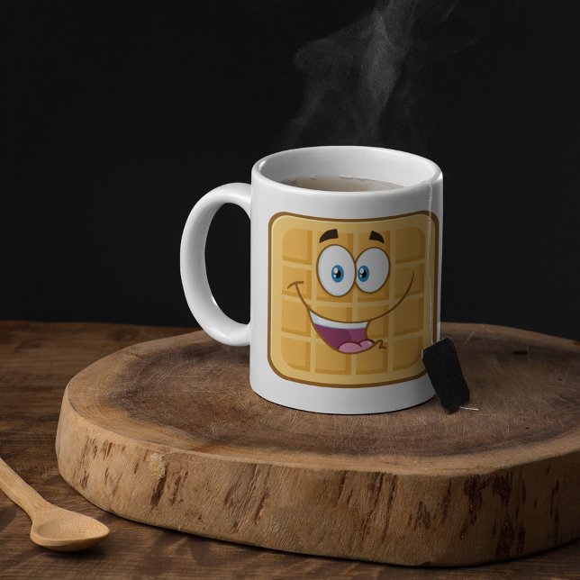 Happy Waffle Kaffeetasse (Von Creator hochgeladen)