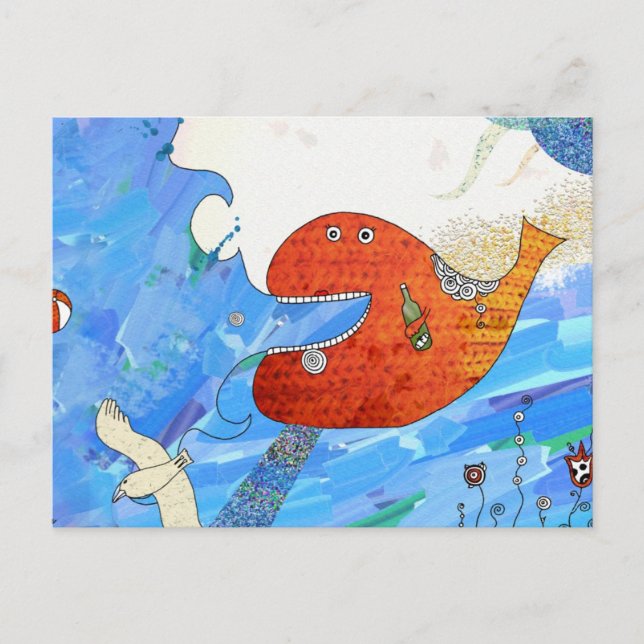 Happy Wal Postcard von Krize Postkarte (Vorderseite)