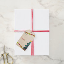 Happy Watercolor Christmas To From