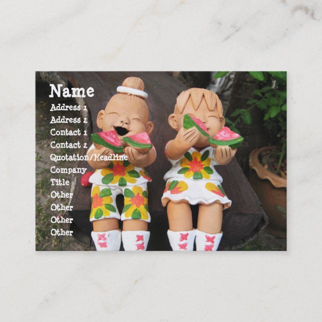 Happy Watermelon Friends Visitenkarte (Vorderseite)