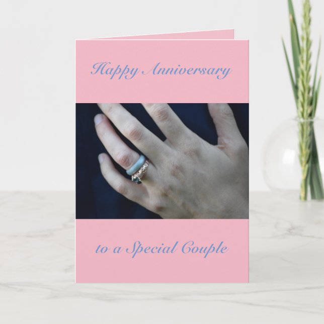 Happy Wedding Anniversary Card Karte (Vorderseite)