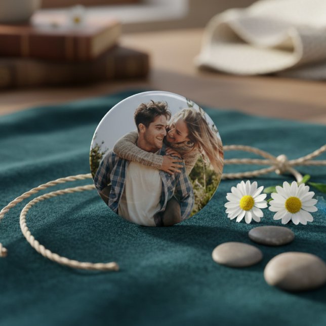 Happy Wedding Couple Photo Button (Von Creator hochgeladen)