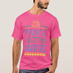 Happy Wedding Day Niece Nephew mein Onkel wird bek T-Shirt