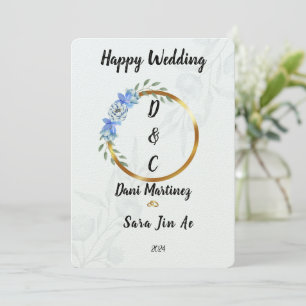 Happy Wedding Einladung