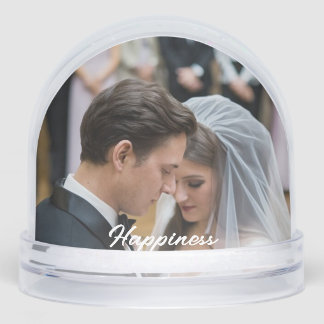 Happy Wedding Family Romance Schneekugeln