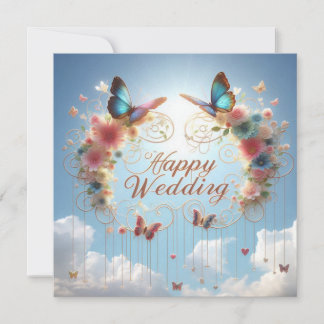 Happy Wedding Grußkarten Karte