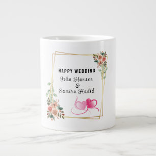 Happy Wedding Jumbo-Tasse