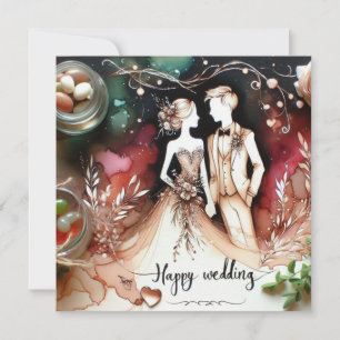 Happy Wedding Liebe Cards Karte