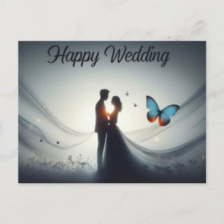 Happy Wedding Postcards  Postkarte