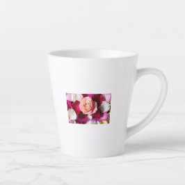 Happy Wedding – Romantic Rose Petals Celebration Milchtasse