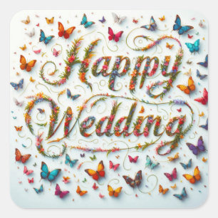 Happy Wedding Sticker