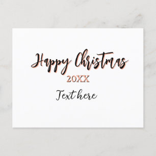 Happy Weihnachts pfirsichfarben Jahr Details Holi Feiertagspostkarte