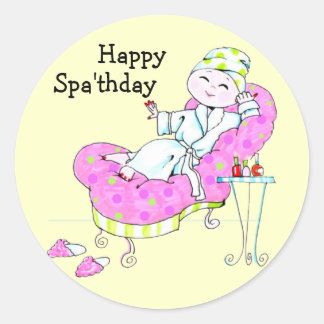 Happy Wellness-Center'thday Aufkleber
