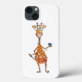Happy Whimsical Giraffe Drink Kaffee Case-Mate iPhone Hülle