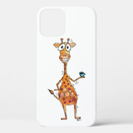 Happy Whimsical Giraffe Drink Kaffee Case-Mate iPhone Hülle