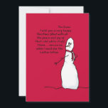 Happy White Christmas Card aus Sarcastic Snowman Feiertagskarte<br><div class="desc">Zwei gediegene und leise Weihnachtskarte für jeden in einem warmen Klima - oder in einem warmen Urlaub - an Freunde und Familie im gefrorenen Norden zu schicken!</div>