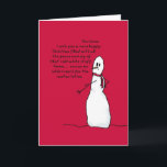 Happy White Christmas von Sarcastic Snowman Feiertagskarte<br><div class="desc">Senden Sie Ihre Karten heutzutage von einem warmen Ort aus? Oder genießen Sie einen erholsamen Urlaub am Strand? Dies könnte der Weihnachtsurlaub sein,  den Sie an Freunde und Familie im gefrorenen Norden schicken können!</div>