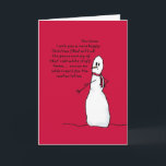 Happy White Christmas von Sarcastic Snowman Feiertagskarte<br><div class="desc">Senden Sie Ihre Karten heutzutage von einem warmen Ort aus? Oder genießen Sie einen erholsamen Urlaub am Strand? Dies könnte der Weihnachtsurlaub sein,  den Sie an Freunde und Familie im gefrorenen Norden schicken können!</div>