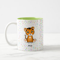 Happy Wild Tiger & mehrfarbige Stars