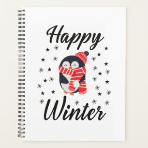 Happy Winter, mignon Penguin