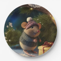 Happy Winter Mouse mit aktuellen Paper Tellern