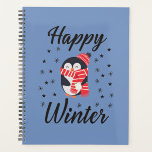 Happy Winter, Niedlicher Pinguin Planer