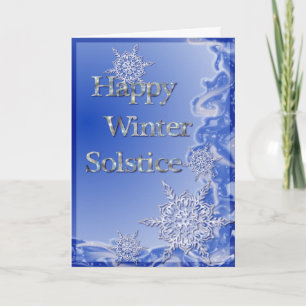 Happy Winter Solstice Feiertagskarte